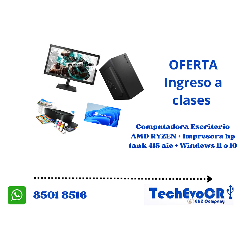 Computadora  + impresora + Windows 10 o 11